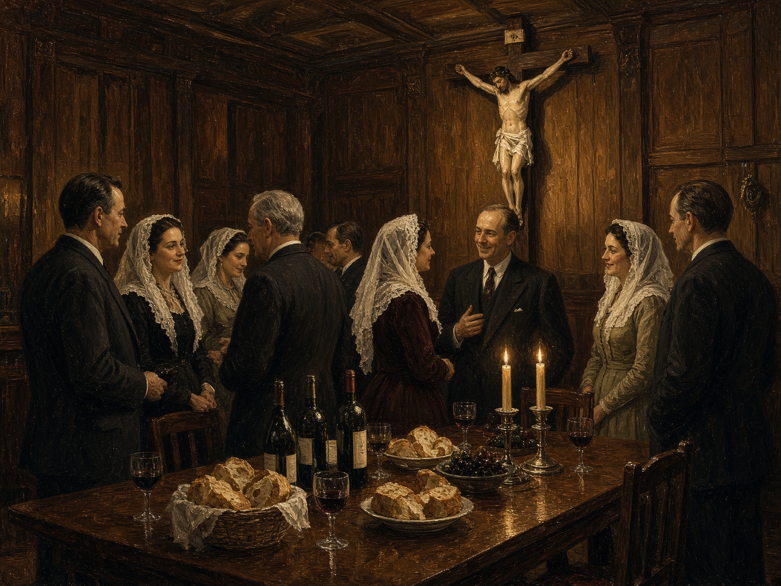 Parish supper after High Mass